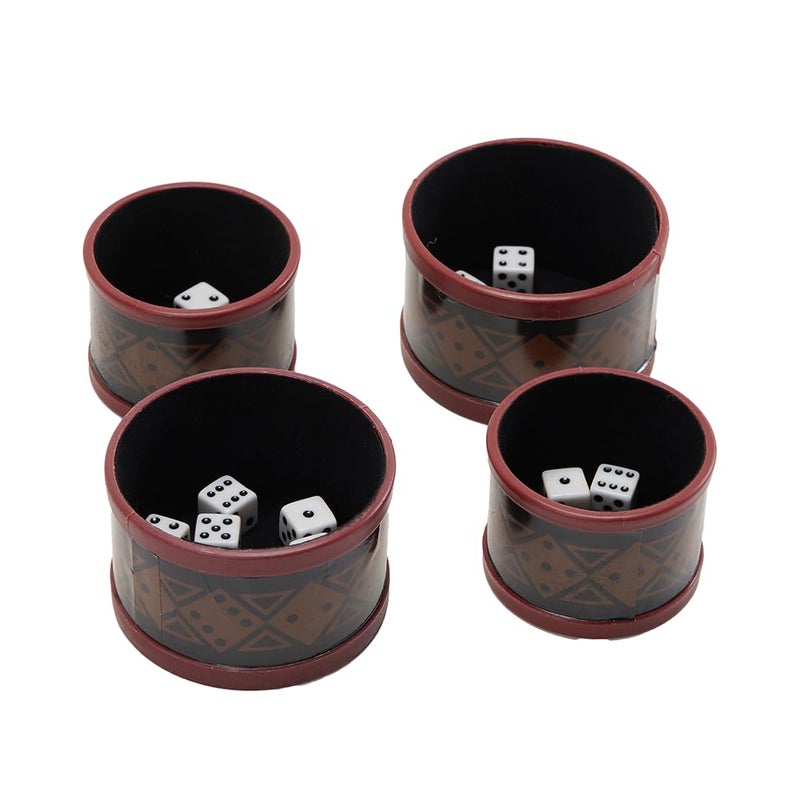 Front Porch Classics, Liar's Dice Game Set - The Classic Bluffing Game for 2 to 4 Players - Includes 4 Shaker Cups, 30 Dice, Dice Storage Bag and Wood Storage Case and easy Travel. - Image 2